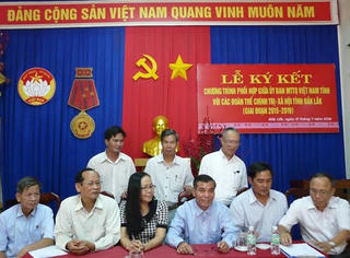 MTTQ tỉnh Đắk Lắk ký kết Chương trình phối hợp với các đoàn thể chính trị-xã hội