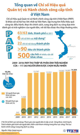 Chỉ số Hiệu quả Quản trị và Hành chính công cấp tỉnh ở Việt Nam