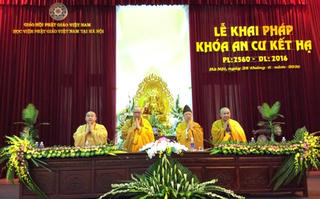 Bắt đầu mùa an cư kết hạ tại Học viện Phật giáo