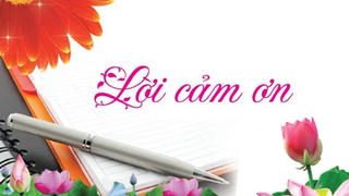 Lời cảm ơn