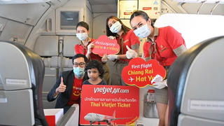 Vietjet khai thác 14 đường bay nội địa Thái Lan