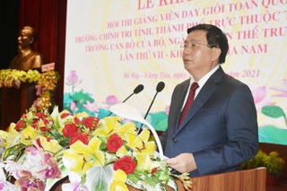 Khai mạc hội thi giảng viên dạy giỏi các trường chính trị khu vực phía Nam năm 2021