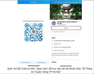 Hà Nội sử dụng Zalo để thông tin về bầu cử 