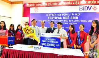 BIDV tài trợ Festival Huế 2018 một tỷ đồng