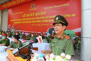Bộ Công an chi viện hơn 1.000 CBCS, học viên cùng tỉnh Bắc Ninh chống dịch