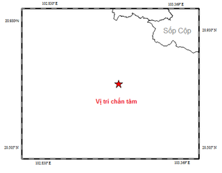 Động đất 3,7 độ Richter tại khu vực gần biên giới Việt-Lào