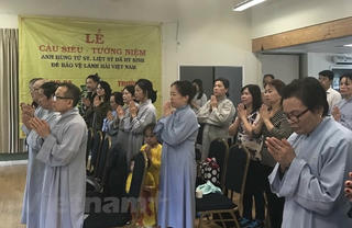 Cầu siêu cho các chiến sỹ hy sinh bảo vệ chủ quyền biển đảo