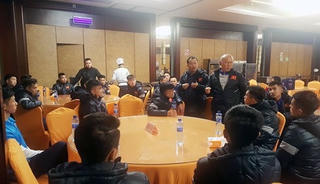 U23 Việt Nam chống chọi với thời tiết khắc nghiệt ở Trung Quốc