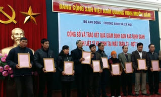 Trao kết quả ADN xác định danh tính 94 liệt sĩ
