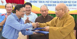 Phối hợp tuyên truyền ATGT trong Tăng, Ni, Phật tử