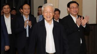 Hình ảnh Tổng Bí thư, Chủ tịch nước dự hội nghị lấy ý kiến cử tri