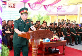 Quân đội Campuchia khánh thành công trình do Việt Nam tài trợ