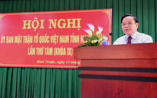 MTTQ tỉnh Ninh Thuận sơ kết 6 tháng đầu năm 2017