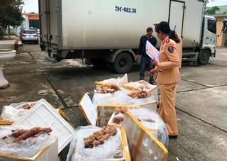 Bắt giữ 2 vụ vận chuyển thực phẩm bẩn tại Thanh Hoá