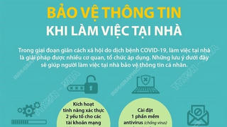 [Infographics] Làm thế nào để bảo vệ thông tin khi làm việc tại nhà?