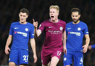 Kevin de Bruyne hạ Chelsea, Man City đòi lại ngôi đầu từ tay M.U