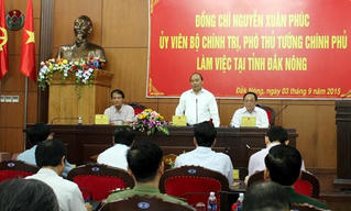 Phó Thủ tướng Nguyễn Xuân Phúc làm việc tại tỉnh Đắk Nông