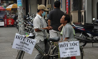 Cắt tóc gió ở Sài Gòn