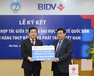 BIDV ký kết Thỏa thuận hợp tác và trao Học bổng trị giá 1,5 tỷ đồng