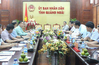 Đoàn giám sát UBTƯ MTTQ Việt Nam làm việc với UBND tỉnh Quảng Ngãi