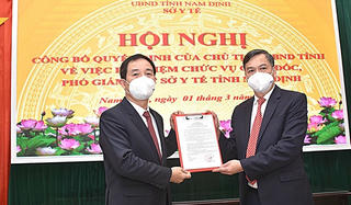 Nam Định: Bổ nhiệm Giám đốc Sở Y tế sau thời gian dài khuyết thiếu