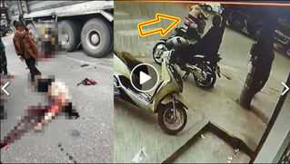 [VIDEO]: Kinh hoàng khoảnh khắc 2 phụ nữ vượt đèn đỏ tông vào xe ben