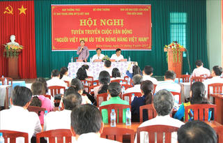 Vận động người dân thay đổi nhận thức về hàng Việt