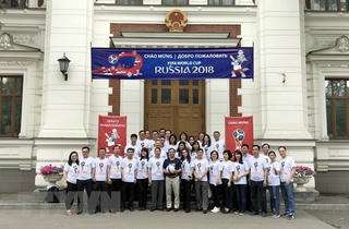 Đại sứ quán Việt Nam tại Nga cuồng nhiệt với World Cup 2018