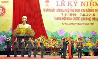 Bộ Tổng Tham mưu QĐND VN kỷ niệm 70 năm ngày truyền thống và đón nhận Huân chương Quân công hạng nhất