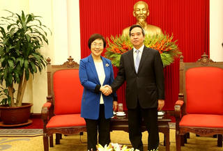 Trưởng ban Kinh tế TW tiếp đón Chủ tịch KOICA