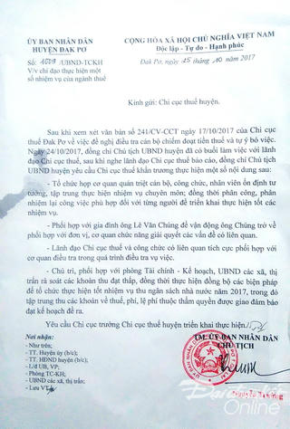 Cán bộ thuế 'ôm' tiền thuế bỏ trốn