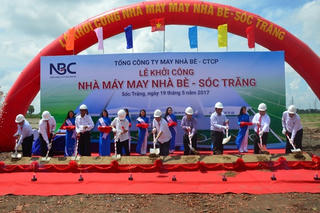 Khởi công xây dựng nhà máy may Nhà Bè-Sóc Trăng
