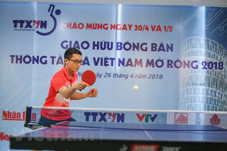 Hơn 50 vận động viên tham dự giải bóng bàn Thông tấn xã mở rộng 2018