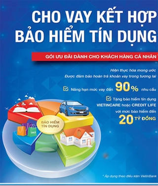 VietinBank nâng hạn mức tín dụng lên đến 90% và tặng bảo hiểm