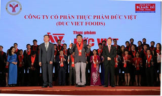 Thực phẩm Đức Việt được vinh danh Thương hiệu mạnh Việt Nam 2016-2017