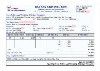 Không thể tự ý sửa hóa đơn tiền điện