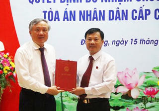Chánh án TAND tỉnh Kon Tum được bổ nhiệm Phó Chánh án TAND cấp cao tại Đà Nẵng