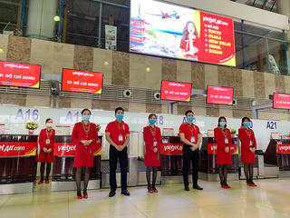 Vietjet thông báo thay đổi khu vực làm thủ tục tại sân bay quốc tế Nội Bài