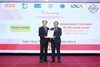 Nam A Bank nhận cú đúp giải thưởng tại Lễ trao giải ngân hàng Việt Nam tiêu biểu 2025