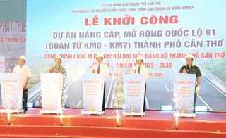 Cần Thơ khởi công, khánh thành 18 công trình chào mừng Đại hội đại biểu Đảng bộ thành phố