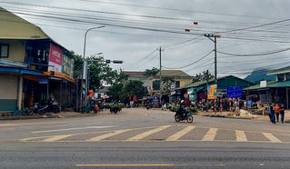 Quảng Trị: Quang cảnh thông thoáng ở ngã ba Tân Long sau khi "chợ chuối" được dời đi