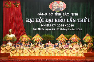 Khai mạc Đại hội Đảng bộ tỉnh Bắc Ninh lần thứ I, nhiệm kỳ 2025-2030