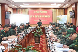 Lực lượng vũ trang khẩn cấp sẵn sàng ứng phó với bão số 11