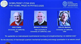 Nobel Vật lý 2025 được trao cho nghiên cứu về cơ học lượng tử