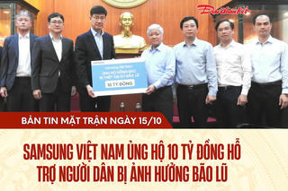 Bản tin Mặt trận sáng 15/10