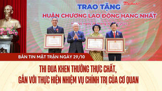 Bản tin Mặt trận sáng 29/10