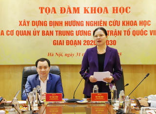 Tăng cường nghiên cứu khoa học, phát huy vai trò Mặt trận trong giai đoạn mới