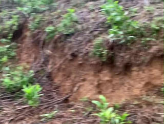 Huế: Xuất hiện vết nứt dài trên đỉnh đồi, di dời nhiều hộ dân