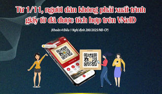 Infographics: Người dân không còn phải xuất trình giấy tờ đã được tích hợp trên VNeID