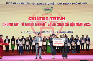 Hà Nội: Hơn 93 tỷ đồng ủng hộ Quỹ Vì người nghèo và an sinh xã hội 